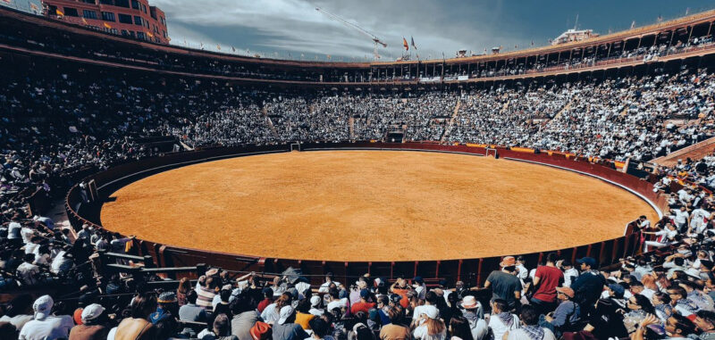 Las Fallas llenan su plaza para ver en acción a los mejores recortadores del panorama nacional.